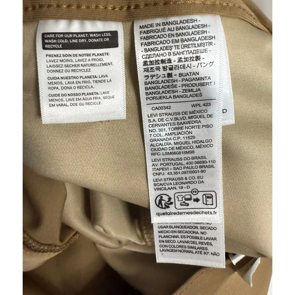 NWT Levi’s 511 Slim Tech Pants Mens 38x32 Brown Walnut High Stretch Performance